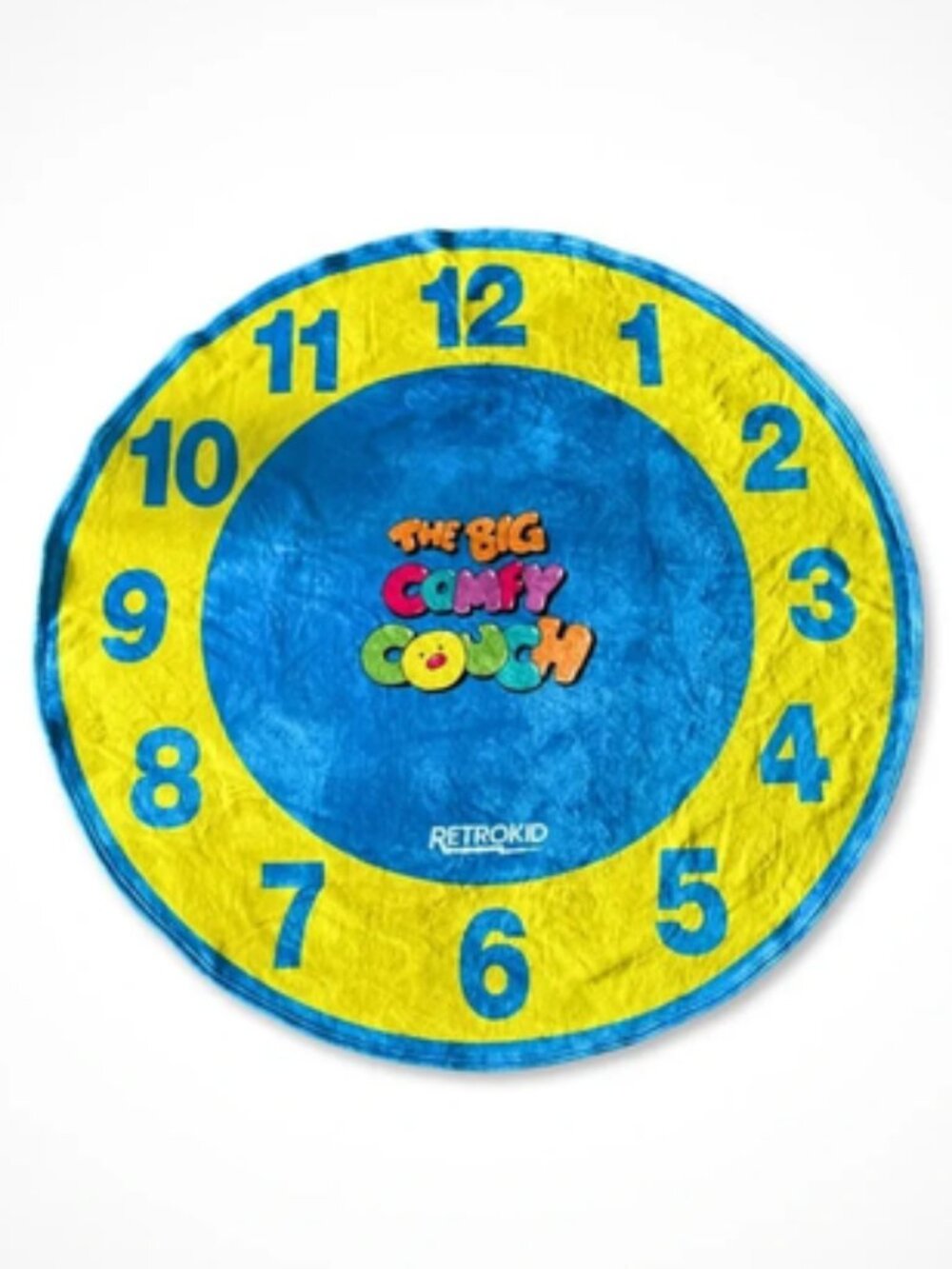Retrokid Sherpa Stretch Clock Throw 60"